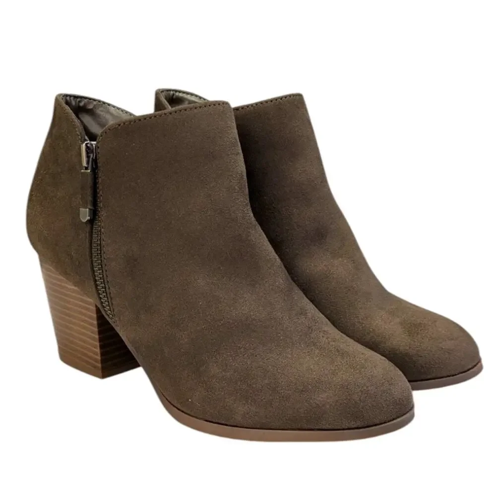 Style & Co Ankle Masrina Booties EUC Size 8W    S3780